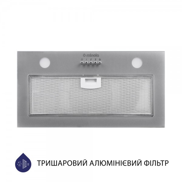 Витяжка Minola HBI 5262 GR GLASS 700 LED