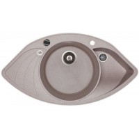 Гранітна мийка AQUASanita PAPILLON SCP151 бежевий