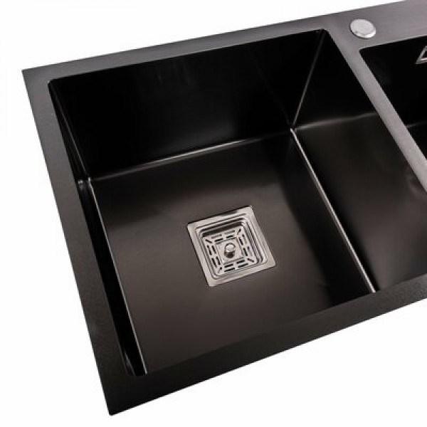 Кухонна мийка Platinum 7843BL