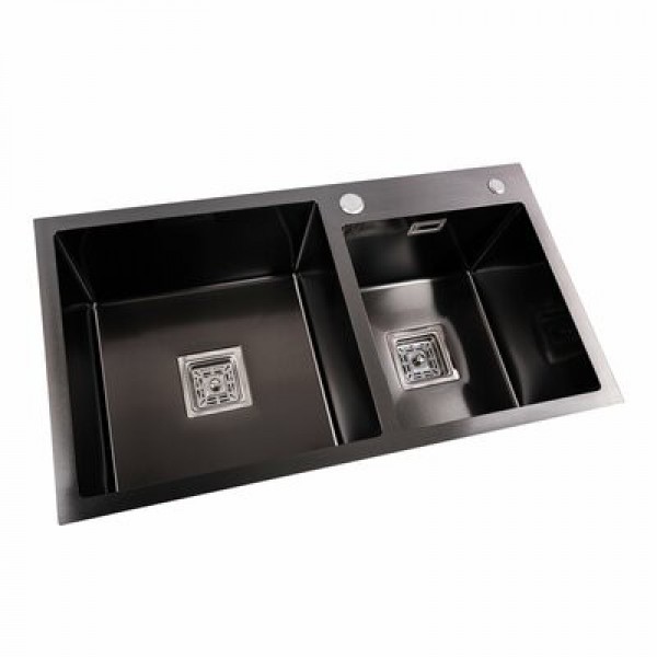 Кухонна мийка Platinum 7843BL