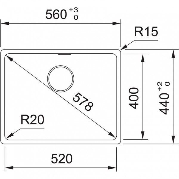 Гранітна мийка Franke MRG 610-52 онікс