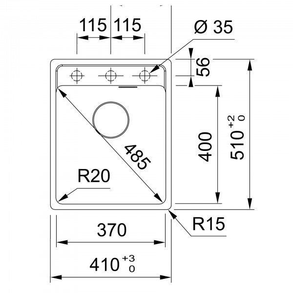 Гранітна мийка Franke MRG 610-37 TL бежевий