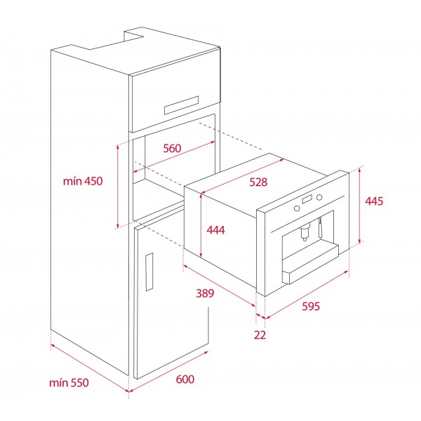 Кавоварка Teka CLC 855 GM ST сірий камінь