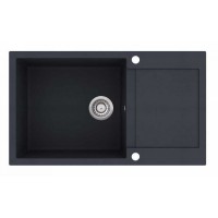 Гранітна мийка AQUASanita TESA SQT104 графіт